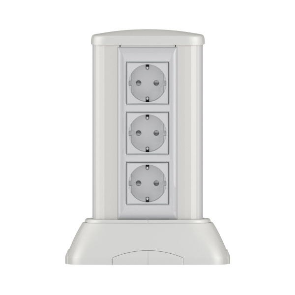 DKC Миниколонна алюминиевая 0,25 м, цвет светло-серебристый металлик