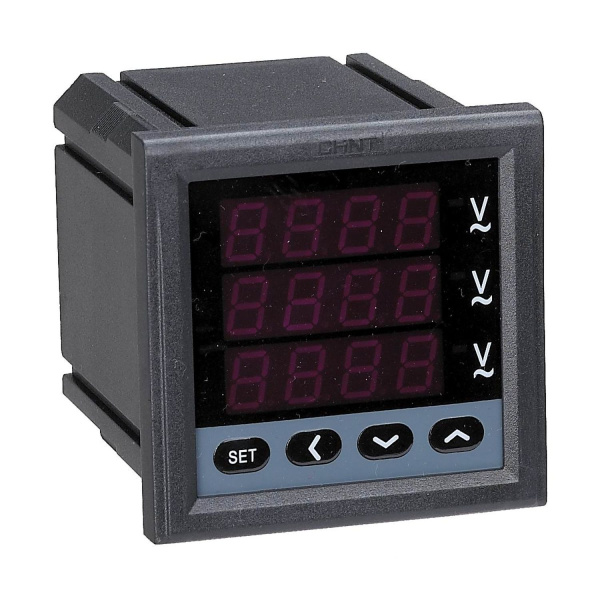 CHINT Вольтметр цифровой PZ7777-8ST 380В 3ф 120x120 RS485