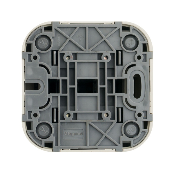 Купить Legrand Quteo Бежевый Переключатель 2-клавишный 10А 782236