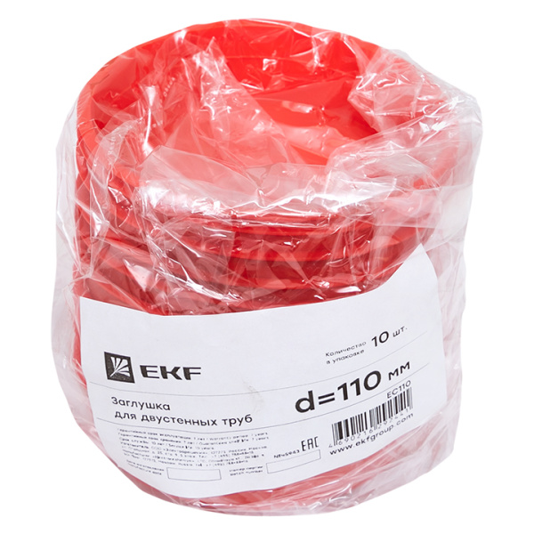 Купить EKF PROxima Заглушка для двустенных труб d=110 мм