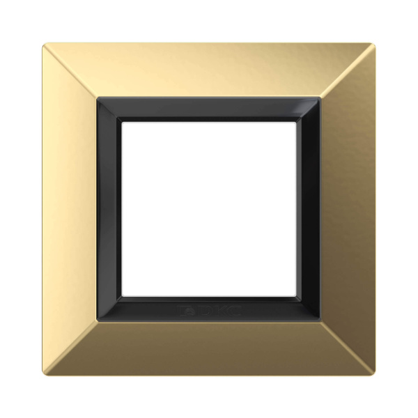 Купить DKC Рамка из металла, "Avanti", золотая, 1 пост (2 мод.)