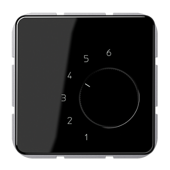 JUNG комнатный термостат, чёрный TRCD236SW