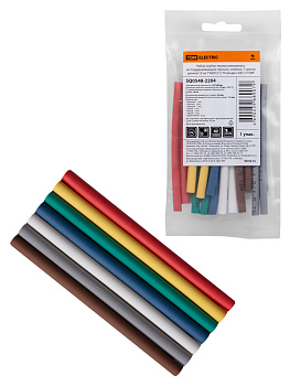 TDM Набор трубок термоусаживаемых, клеевых ТТкНГ(3:1) "Полицвет 4,8/1,5" SQ0548-2204