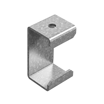 OSTEC Распорка консоли подвеса для средних нагрузок 100 мм для стоек сечением 30х50 мм, толщ. 3,0 мм, Сендзимир цинк РКПН3-100-3,0-СЦ