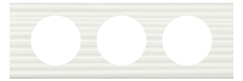 Legrand Celiane2 Corian Белый Рельеф Рамка 3-ая (2+2+2 мод) 069013