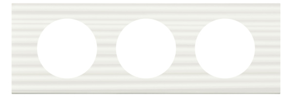 Legrand Celiane2 Corian Белый Рельеф Рамка 3-ая (2+2+2 мод) 069013