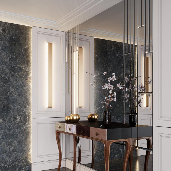 Купить Odeon Light 4295/40WL HIGHTECH ODL22 149 золотой/металл Настенный светильник IP20 LED 40W 3335Лм 3000K FRAMANT