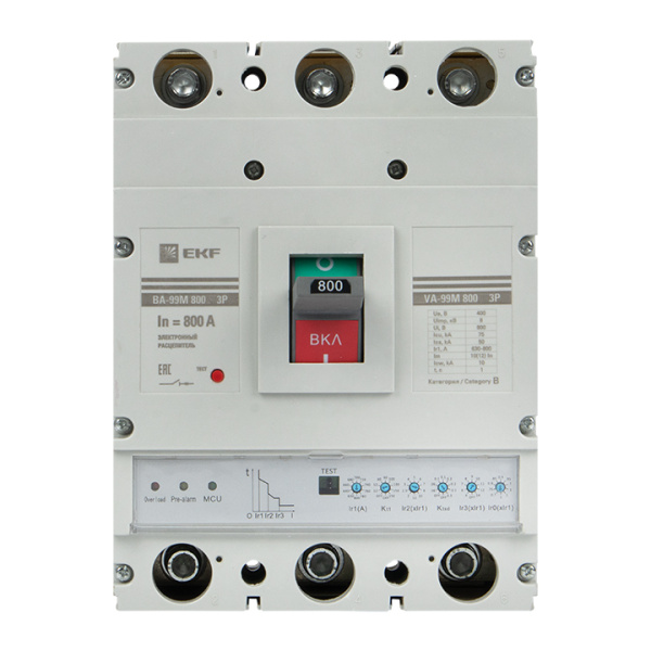 Купить EKF PROxima Автоматический выключатель ВА-99М 800/800А 3P 75кА с электронным расцепителем