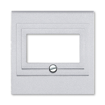 ABB EPJ Levit серебро / дымчатый чёрный Накладка для розеток USB / HDMI / VGA, серебро 2CHH290040A4070