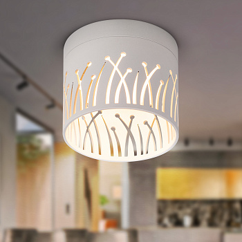 ЭРА Светильник настенно-потолочный спот OL54 WH под лампу GX53 белый IP20