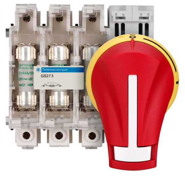 Купить SE Ручки для фронтальных выносных рукояток IP65, красный/желтый (GS2AH520)