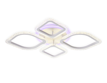 Ambrella Потолочный светодиодный светильник с пультом FA5147 WH белый 77W 680*630*90 (ПДУ РАДИО 2.4)