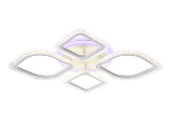 Ambrella Потолочный светодиодный светильник с пультом FA5147 WH белый 77W 680*630*90 (ПДУ РАДИО 2.4)