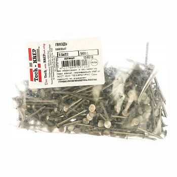 Tech-Krep Гвоздь толевый 2,5х32 (500 г) - пакет 124613