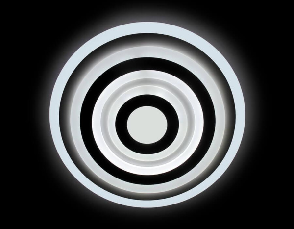 Купить Ambrella Потолочный светодиодный светильник с пультом FA808 WH белый 140W 500*500*60 (ПДУ РАДИО 2.4)