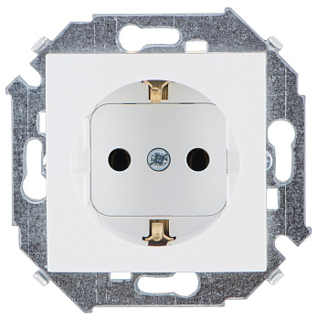 Simon 15 Белая Розетка с/з, 16А, 250В, винт.зажим 1591432-030