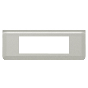 Legrand Mosaiс Рамка - Программа Mosaic - 6 модулей - алюминий 079316L