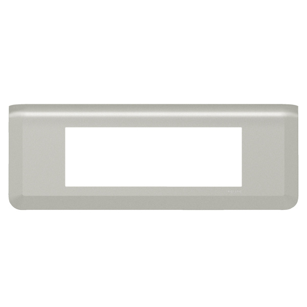 Legrand Mosaiс Рамка - Программа Mosaic - 6 модулей - алюминий 079316L
