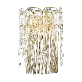 Odeon Light 4634/1W ODL20 475 золото/стекло/металл.цепочки Бра E14 1*40W 220V BRITA