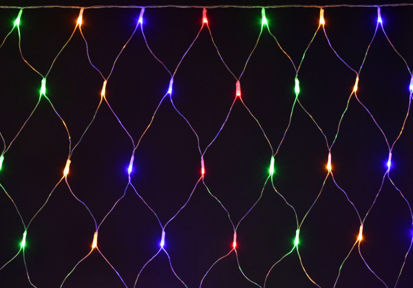 IEK Гирлянда сеть 1,5х1,5 160RGB IP20 прозрачный 230В кон. 8