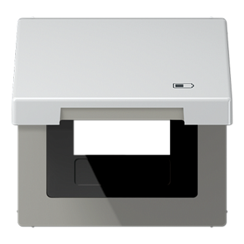 JUNG Рамка с подпружиненной крышкой для USB-механизмов, с центральной платой AL2990KLUSB