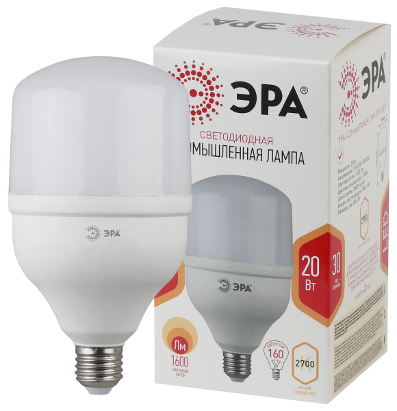 Эра  Лампа светодиодная  LED POWER T80-20W-2700-E27 Б0049587