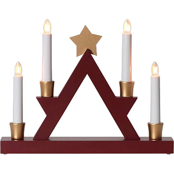 Eglo 271-33 Светильник JULLE, 4X55W, (E10) 220V, 33х26 см, дерево, красный, пластик, белый