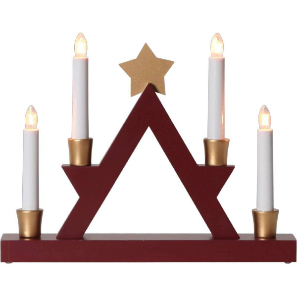 Eglo 271-33 Светильник JULLE, 4X55W, (E10) 220V, 33х26 см, дерево, красный, пластик, белый