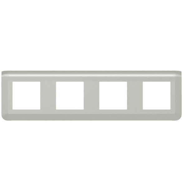 Legrand Mosaiс Рамка - Программа Mosaic - 4Х2 модуля - алюминий 079308L