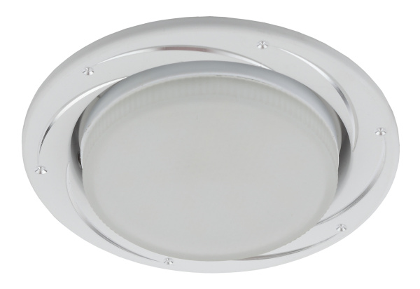 ЭРА KL 77 AL/WH Серебро/белый Светильник под лампу Gx53,220V, 13W