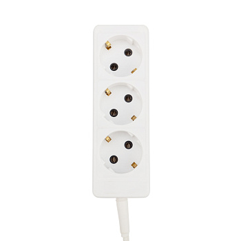 PROconnect Удлинитель 3 гнезда, 10 м, 3х0.75 мм², с/з, белый 11-7208