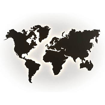 Svetholl Настенные перфорации (Карта мира 1) L1500 B40 H900 Мощность: 75W ISNPM5-900040-150010075