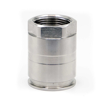 DKC Муфта труба-коробка д.20мм, IP66/IP67, М20х1,5, внутренняя резьба, нержавеющая сталь AISI 303
