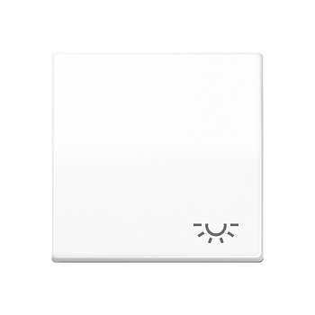 JUNG Клавиша с символом "свет" белая ABAS591LWW