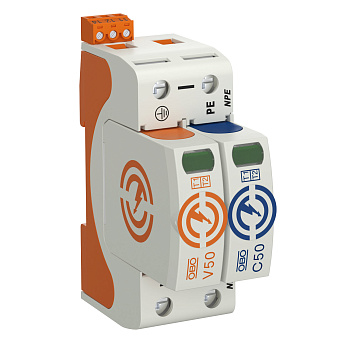 OBO Bettermann УЗИП для силовых сетей 1+NPE (Класс I+II), 385В 5093590