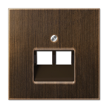 JUNG LS 990 Antik Накладка 2-ой наклонной ТЛФ/комп розетки ME2969-2UAAT