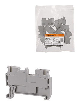 TDM Зажим клеммный безвинтовой ЗКБ быстрого зажима 1,5 мм2 17,5А серый (Ph-C PT 1,5/S) SQ0822-0159