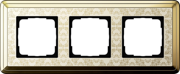 Gira ClassiX Art Латунь/Кремовый Рамка 3-ая 0213673