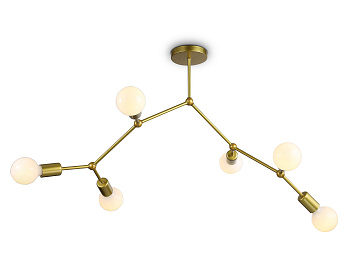 Ambrella Потолочный светильник в стиле лофт TR8038/6 BS латунь E27*6 max 40W D670*590