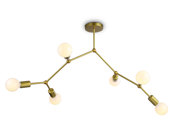 Ambrella Потолочный светильник в стиле лофт TR8038/6 BS латунь E27*6 max 40W D670*590