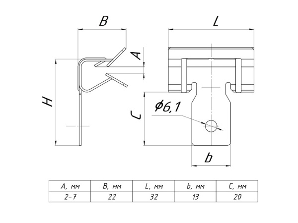 Купить EKF PROxima Зажим балочный 3-8мм