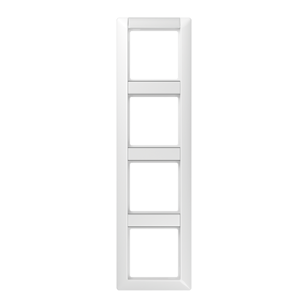 JUNG Рамка 4-кратная с полем для надписи для горизонтальной и вертикальной установки белая AS584NAWW
