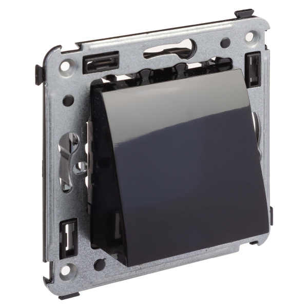 Купить DKC Вывод кабеля из стены "Avanti", "Черный квадрат"