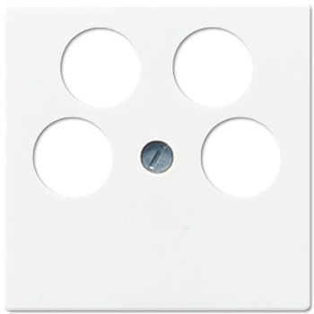 JUNG Крышка для SAT-TV-розетки с 4-мя гнездами белая A561-4SAT2WW