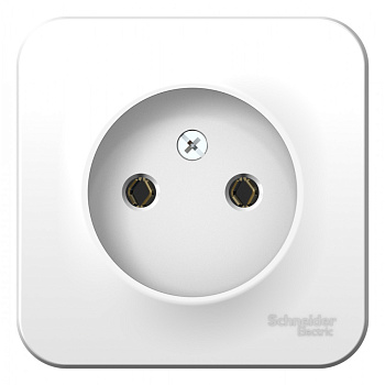 Systeme Electric Blanca наруж Бел Розетка б/з без шторок 16А, 250В, монтажная пластина