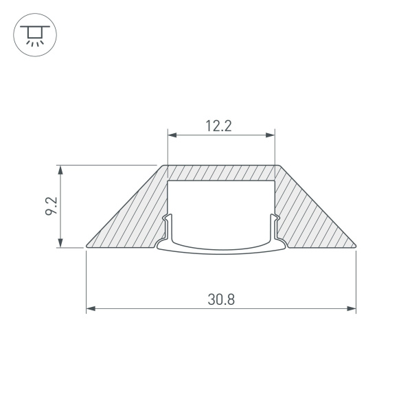 Купить Arlight Профиль с экраном ALU-CORNER-2000 ANOD+FROST (Алюминий) 014900