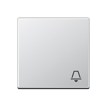 JUNG A 500 Алюминий Клавиша 1-ая с символом ЗВОНОК A590KAL