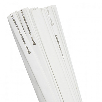 EKF PROxima Термоусаживаемая трубка ТУТ нг 10/5 белая в отрезках по 1м