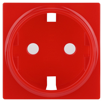 ЭРА Накладка для розетки Серия 12 12-6301-23 на 12-2101, 12-2102, 14-2101, 14-2102 сменная, красный