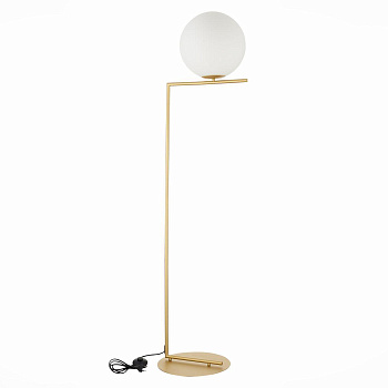 ST Luce SL1148.305.01 Торшер Латунь/Белый E27 1*60W